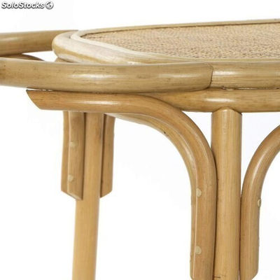 Table d&amp;#39;appoint de style exotique en bambou et rotin - Photo 3