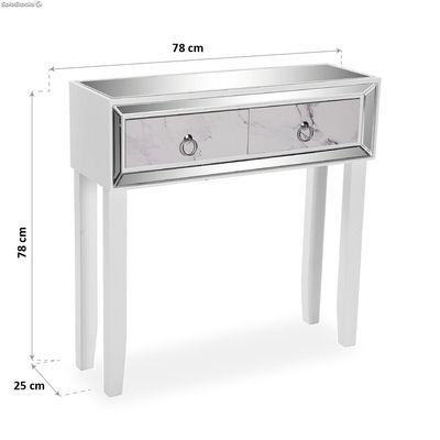 Table d&amp;#39;entrée avec 2 tiroirs, modèle Ring - Sistemas David - Photo 5
