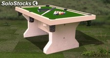 Table de billard en béton armé