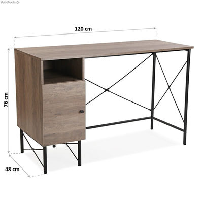 Table de bureau avec 2 tiroirs. Modèle grise industrielle - Sistemas David - Photo 5