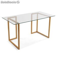 Table de bureau avec plateau en verre - Sistemas David
