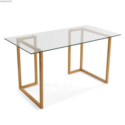 Table de bureau avec plateau en verre - Sistemas David