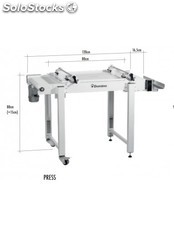 Table de pressage ajustable en acier inoxydable pour tous les modèles à rouleaux