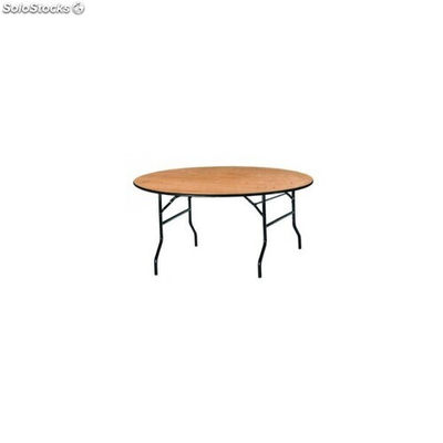 table de réception ronde en bois 140 cm