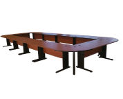 Table de réunion-en bois melaminé