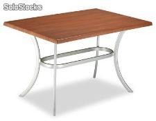 Table en aluminium plastifié, mesa mod 417