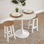 Table en bois en blanc, modèle &amp;quot;Seta&amp;quot; - Sistemas David - Photo 2