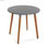 Table en bois en gris, modèle Round (80 cm) - Sistemas David - 1