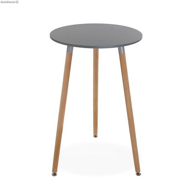 Table en bois en gris, modèle &quot;Round&quot; - Sistemas David