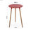 Table en bois en rouge, modèle &amp;quot;Round&amp;quot; - Sistemas David - Photo 3