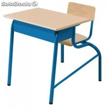 Table et chaise scolaire monobloc 1 place