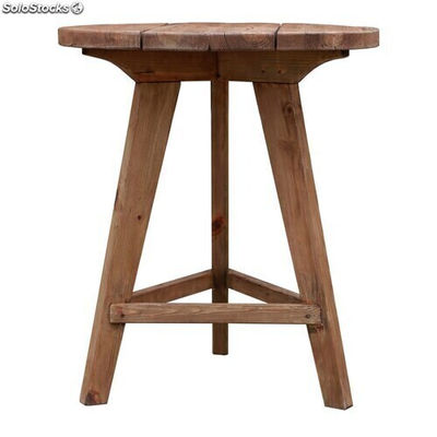 Table haute rustique en bois de pin recyclé
