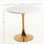 Table Kolio 80 cm Golden - Blanc - 2