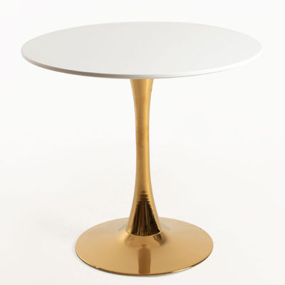 Table Kolio 80 cm Golden - Blanc