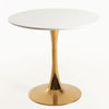 Table Kolio 90 cm Golden - Blanc