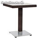 Table-mod. cts0022-white aluminium structure and black or brown-covering in