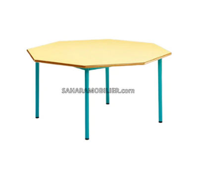 Table octogonal pour maternelle et primaire