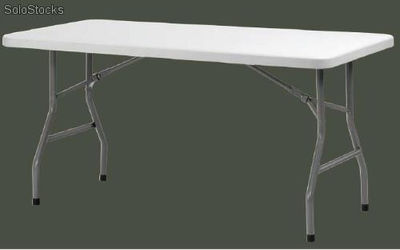 Table pliante 150 cm en polyéthylène haute densité