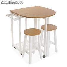 Table pliante et 2 chaises, modèle Islandia - Sistemas David
