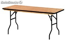 Table rectangle pliante bois Tarragone