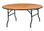 Table ronde pliante bois Tarragone - 1
