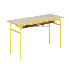 Table Scolaire Biplace avec Casier 120 x 45 x 73 cm **