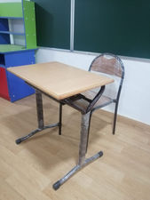 Table scolaire individuelle avec casier as