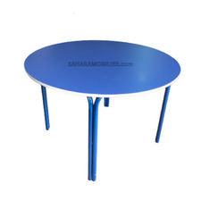 Table scolaire ronde en BLEU **