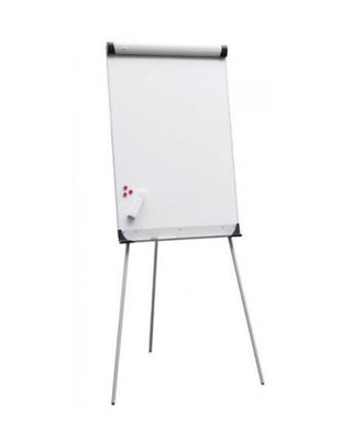 Tableau blanc effaçable sur pied - surface en acier émaillé 150 x 100 cm
