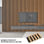 Tablero de pared de fibra de bambú impermeable, tablero decorativo Interior de - 1