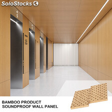 Tablero de pared de fibra de bambú lavable Paneles de pared que bloquean el