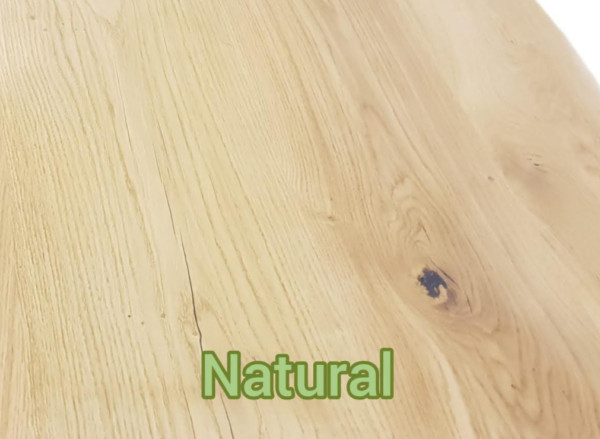 NusGear Tablero de madera maciza de roble redondo 1.7 15.7, material:  madera de roble maciza (arenado y lacado) para el hogar y la oficina