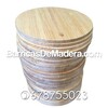 tablero redondo madera maciza