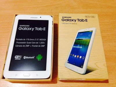 Tablet samsung galaxy tab e 7 8GB/wifi/sm-T113/and 4.4 blanco/vel 1.3 ghz