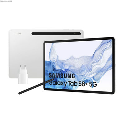 Tablet Samsung Galaxy Tab S8 Plus 5G Srebrzysty 5G 12,4&quot; 8 GB ram 128 GB