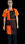 tablier bavette orange avec poche et réglable - 1