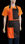 tablier bavette orange avec poche et réglable - Photo 2