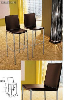 Tabouret cuir Palma 