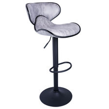 Tabouret Lester Black - Gris