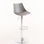 Tabouret Nery - Gris clair - 1