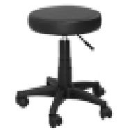 Tabouret rond roulant