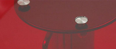 Taburete de bar ORION de metacrilato rojo transparente - Foto 2