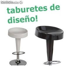 Taburetes de Diseño, ideal para bares, discotecas con estilo (blanco y negro)