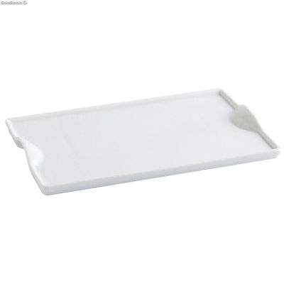Tacka do przekąsek Quid Gastro Fun Biały Ceramika 25,5 x 15,5 cm (6 Sztuk) (Pack