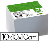 Taco papel liderpapel encolado 100X100X100 mm blanco 80 gr