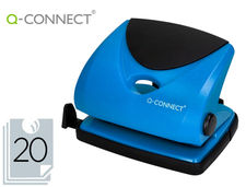 Taladrador q-connect KF02155 azul abertura 2 mm capacidad 20 hojas