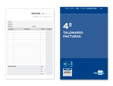 Talonario liderpapel facturas cuarto original y copia T216 con i.v.a.