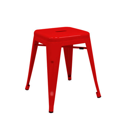 Tamborete industrial torix pequeno vermelho (inspirado na linha tolix)