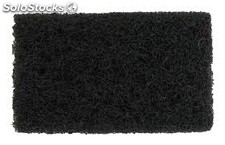 Tampon abrasif noir 23 x 13 cm. Lot 10 unités