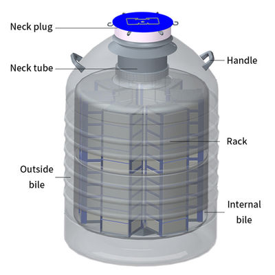 Tanque de armazenamento de amostras de nitrogênio líquido de Anguila KGSQ - Foto 2